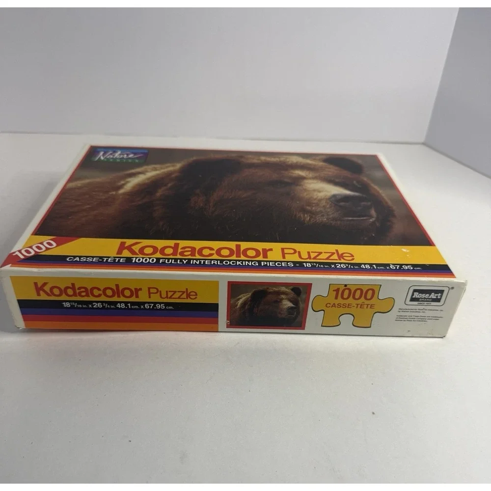 VTG 1994 Kodacolor Puzzle Grizzly Bear 1000 pc Nature Series RoseArt NEW SEALED